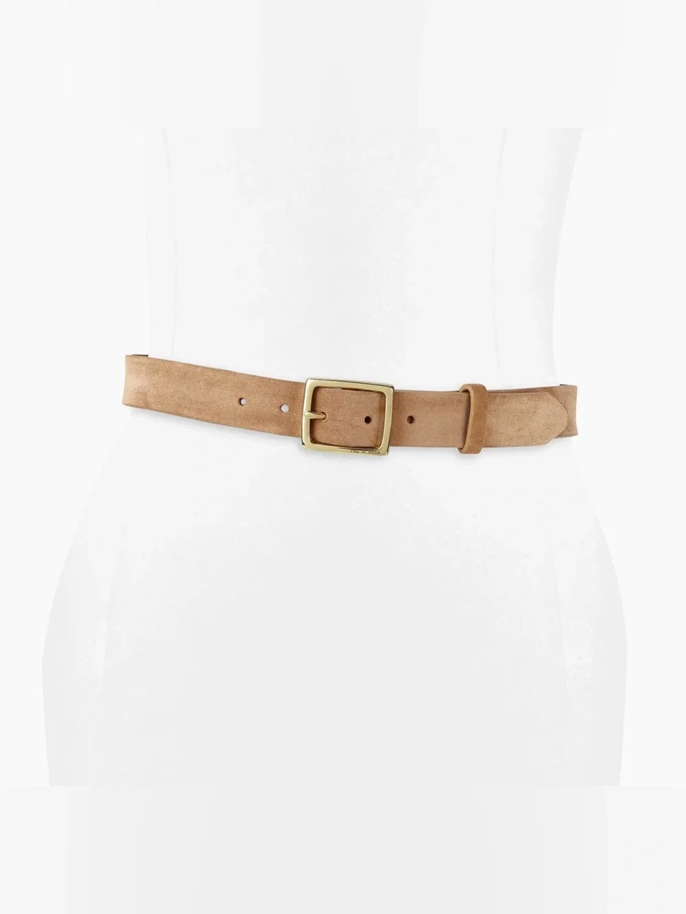 Rag & Bone Baby Suede Boyfriend Belt Camel Large NWT